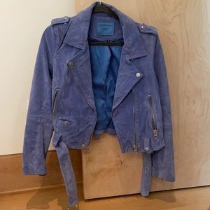 Blank NYC suede leather moto jacket. Size M